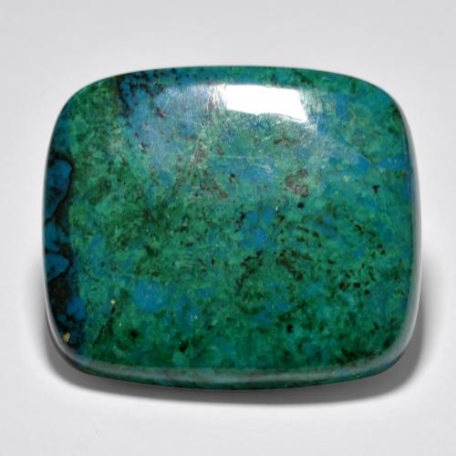 63.02 карата, натуральный Многоцветный Хризоколлы, Подушка Крой, Непрозрачный
