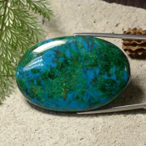 114.71 карата, натуральный Многоцветный Хризоколлы, Огранка Овал, Непрозрачный