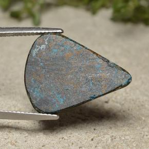 27.27 карата, натуральный Многоцветный Хризоколлы, Форма груши, Непрозрачный