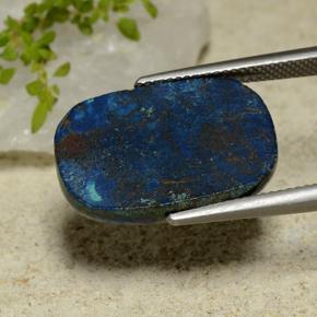 17.41 карата, натуральный Многоцветный Хризоколлы, Подушка Крой, Непрозрачный