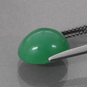 4.20 карата, натуральный Зеленый Хризопраз, Огранка Овал, Непрозрачный