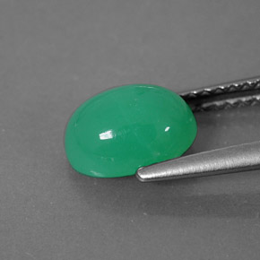 1.63 карата, натуральный Зеленый Хризопраз, Прозрачный, Полупрозрачный