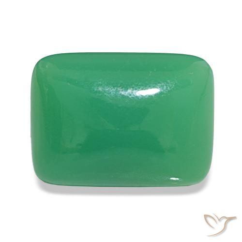 8.79 карата, натуральный Светло-зеленый базилик Хризопраз, Огранка Багет, Непрозрачный