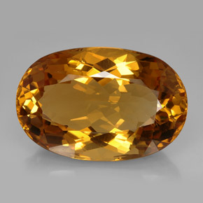 Натуральный коричневый цитрин 195,95 карата огранка овал, IF