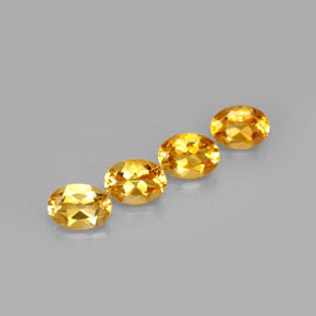  карата, натуральный Желто-золотистый Цитрин, Огранка Овал, VVS-VS