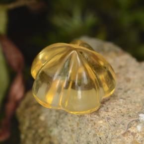 1.47 карата, натуральный Medium Gold  Цитрин, Огранка Цветок, Прозрачный