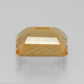 Натуральный жёлтый цитрин 2,18 карата изумрудная огранка, чистота VVS