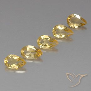 3.55 карата, натуральный Gold  Цитрин, Форма груши, VVS-VS