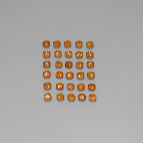  карата, натуральный Желто-оранжевый Цитрин, Огранка Круг, VVS-VS