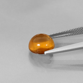1.99 карата, натуральный Желто-оранжевый Цитрин, Огранка Круг, Прозрачный