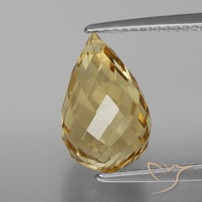 4.78ct Натуральный Красноватое золото Цитрин, Бриолет, VVS-VS