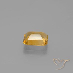 1.85 карата, натуральный Оранжево-золотой Цитрин, Изумрудная огранка, Чистота VS