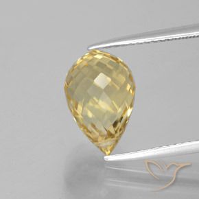 4.73ct Натуральный Золотой Цитрин, Бриолет, Чистота VVS