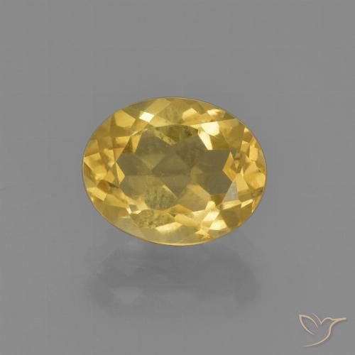 1.89ct Натуральный Золотисто-оранжевый Цитрин, Овал, VVS-VS