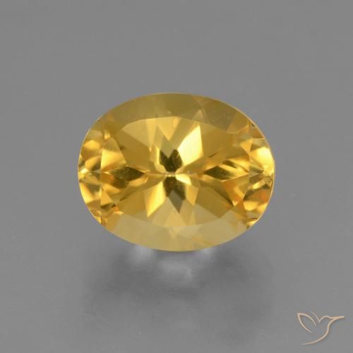 2.69ct Натуральный Яркое золото Цитрин, Овал, Чистота VS