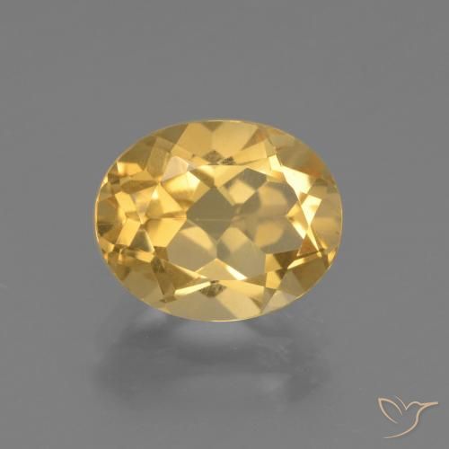 2.48ct Натуральный Золотой Цитрин, Овал, Чистота VS