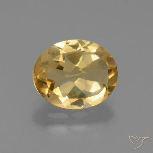 2.10ct Натуральный Золотисто-оранжевый Цитрин, Овал, Чистота VS