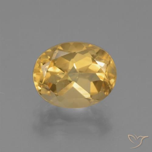 2.56ct Натуральный Золотой Цитрин, Овал, VVS-VS