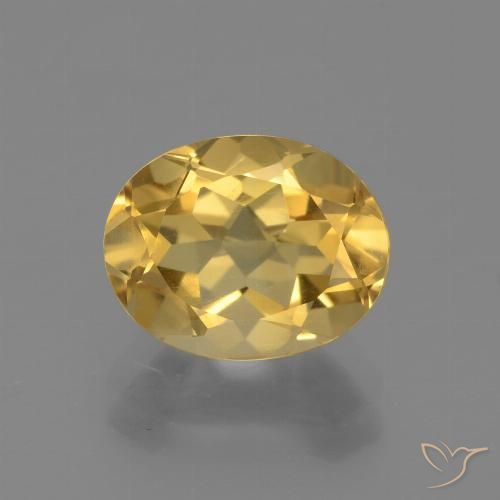 2.63ct Натуральный Золотисто-оранжевый Цитрин, Овал, VVS-VS