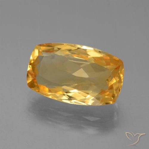 3.63ct Натуральный Темно-золотой апельсин Цитрин, Подушка, VVS-VS
