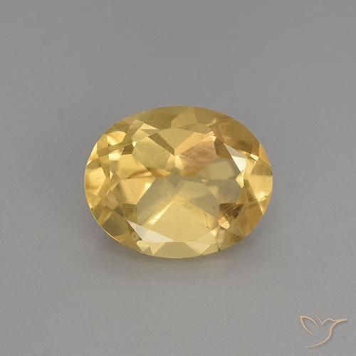 2.30ct Натуральный Средний золотой Цитрин, Овал, Чистота VS