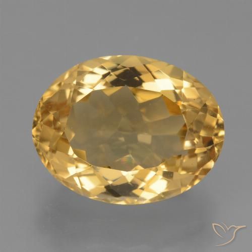 6.23ct Натуральный Темно-золотой апельсин Цитрин, Овал, Чистота VVS