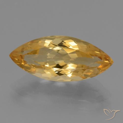 5.41ct Натуральный Темно-золотой апельсин Цитрин, Маркиза, Чистота VVS