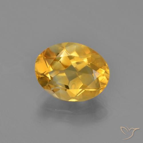 2.41ct Натуральный Темно-золотой апельсин Цитрин, Овал, VVS-VS