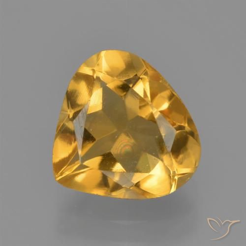 1.80ct Натуральный Темно-золотой апельсин Цитрин, Форма груши, VVS-VS