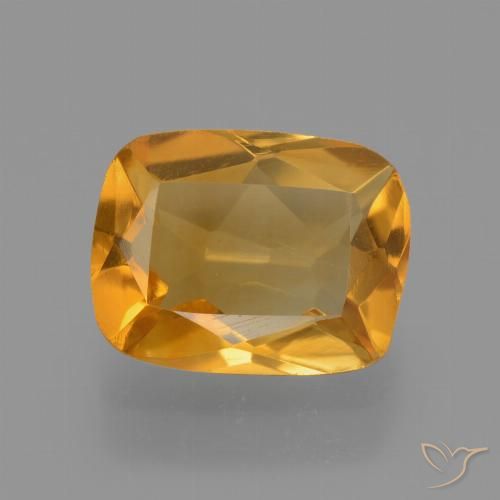 2.27ct Натуральный Средний апельсин Цитрин, Подушка, VVS-VS