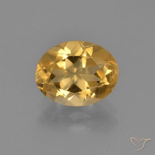 1.90ct Натуральный Средний апельсин Цитрин, Овал, VVS-VS
