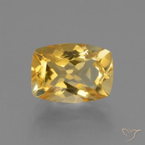 3.68ct Натуральный Темно-золотой апельсин Цитрин, Подушка, VVS-VS
