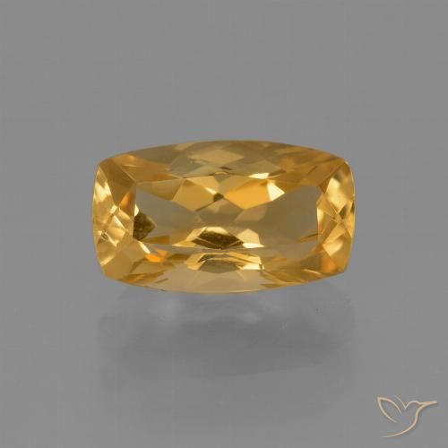 2.96ct Натуральный Темно-золотой апельсин Цитрин, Подушка, VVS-VS