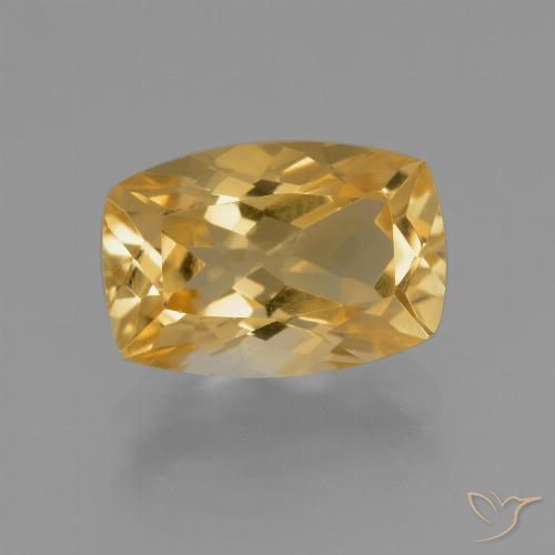4.12ct Натуральный Темно-золотой апельсин Цитрин, Подушка, VVS-VS