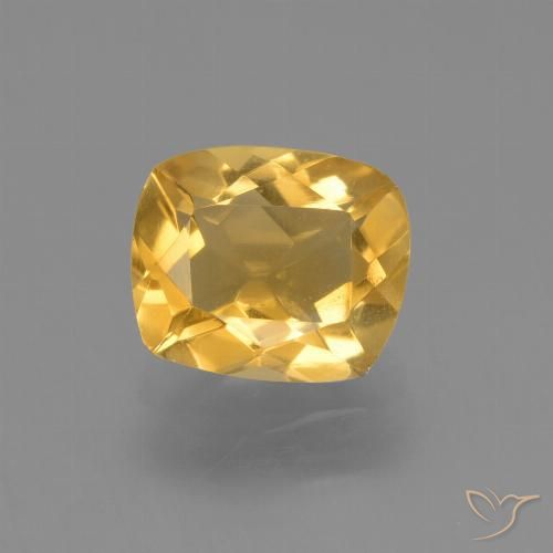 2.02ct Натуральный Яркое золото Цитрин, Подушка, VVS-VS