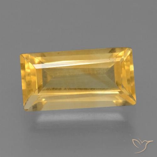 1.78ct Натуральный Золотой Цитрин, Огранка Багет, Чистота VS