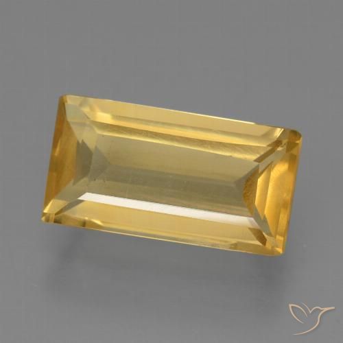 1.40ct Натуральный Золотой Цитрин, Огранка Багет, Чистота VS