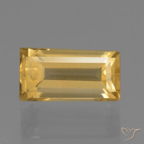 1.90ct Натуральный Золотой Цитрин, Огранка Багет, Чистота VS