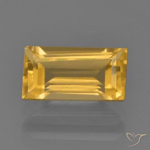 1.90ct Натуральный Яркое золото Цитрин, Огранка Багет, Чистота VS