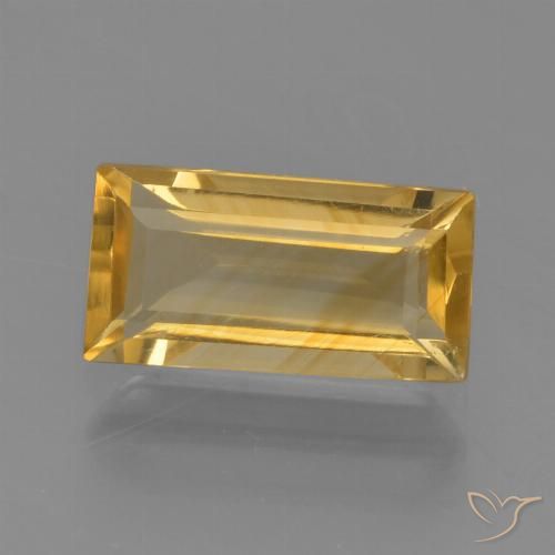 1.49ct Натуральный Яркое золото Цитрин, Огранка Багет, VVS-VS