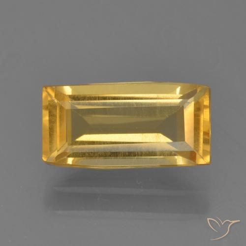 1.49ct Натуральный Яркое золото Цитрин, Огранка Багет, VVS-VS
