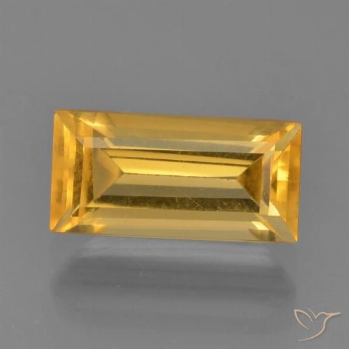 1.79ct Натуральный Средний золотой Цитрин, Огранка Багет, VVS-VS
