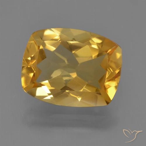 2.95ct Натуральный Темно-золотой апельсин Цитрин, Подушка, VVS-VS