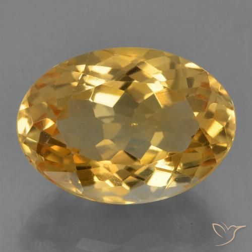 4.11ct Натуральный Темно-золотой апельсин Цитрин, Овал, Чистота VS