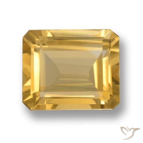 5.12ct Натуральный Золотисто-оранжевый Цитрин, Подушка, Чистота VS