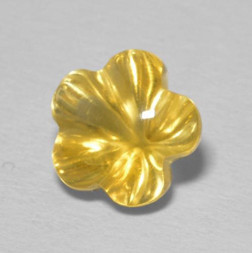 2.23 карата, натуральный Top Gold Цитрин, Огранка Цветок, Прозрачный