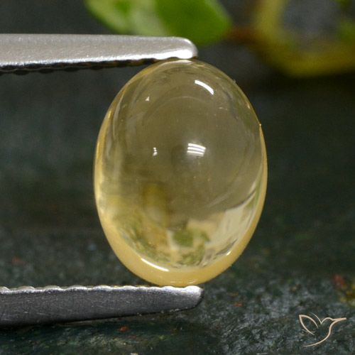 1.76ct Натуральный Светлое золото Цитрин, Овал, Прозрачный