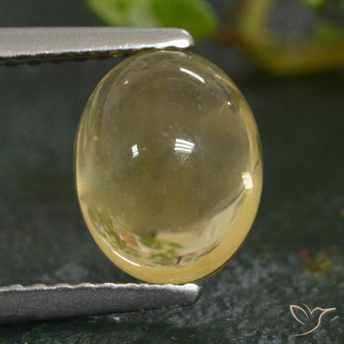 2.24ct Натуральный Светло-желтый Цитрин, Овал, Прозрачный