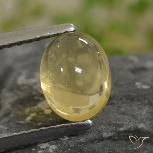 1.59ct Натуральный Светло-золотисто-желтый Цитрин, Овал, Прозрачный
