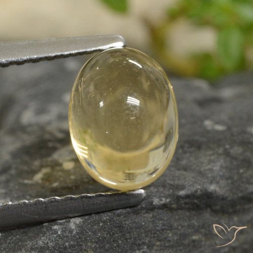 1.95ct Натуральный Светло-золотисто-желтый Цитрин, Овал, Прозрачный